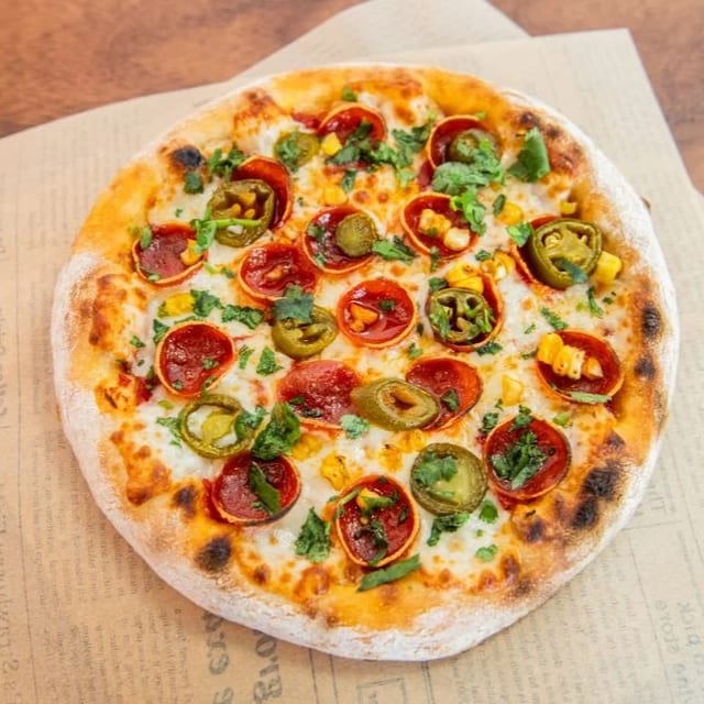 Spicy Mexican Pizza.