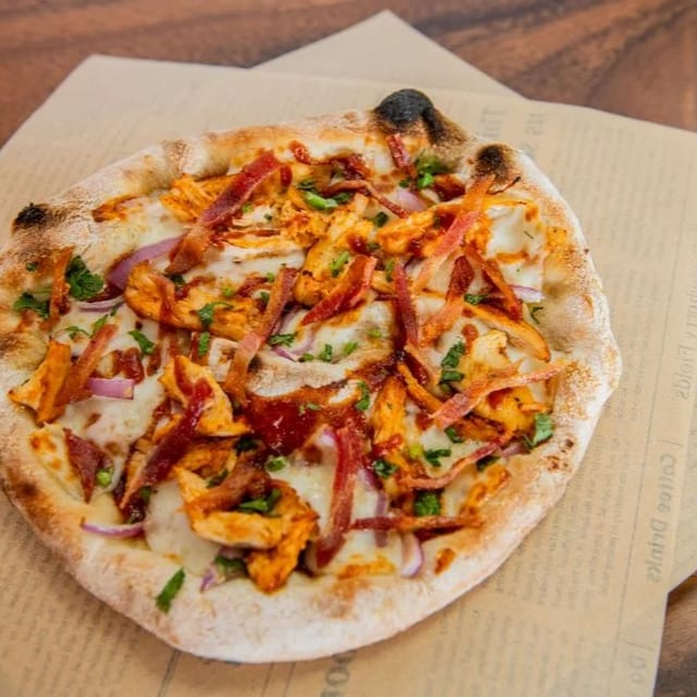 BBQ Chicken Pizza.