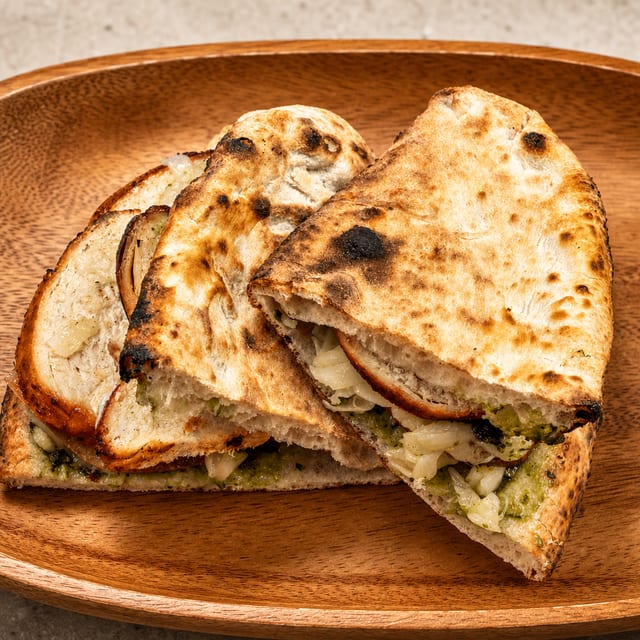 Organic Chicken Melt Sandwich.